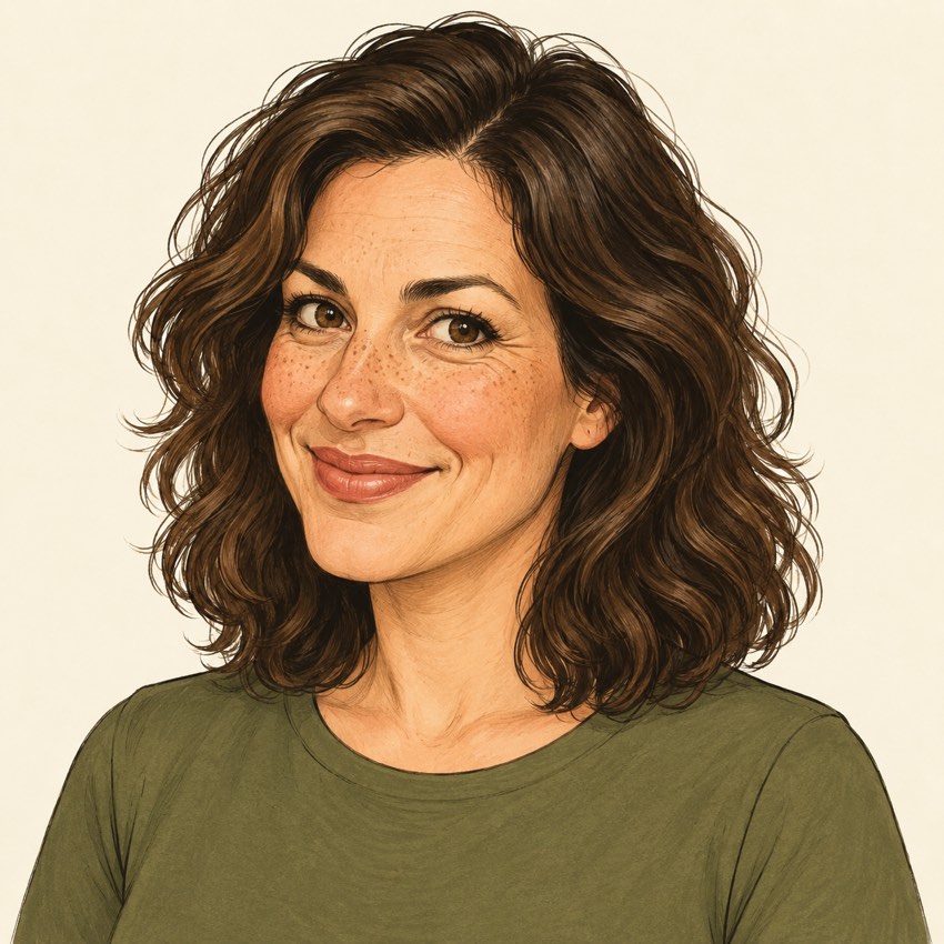 Dezelfde fictieve voorbeeldpersoon als karikatuur